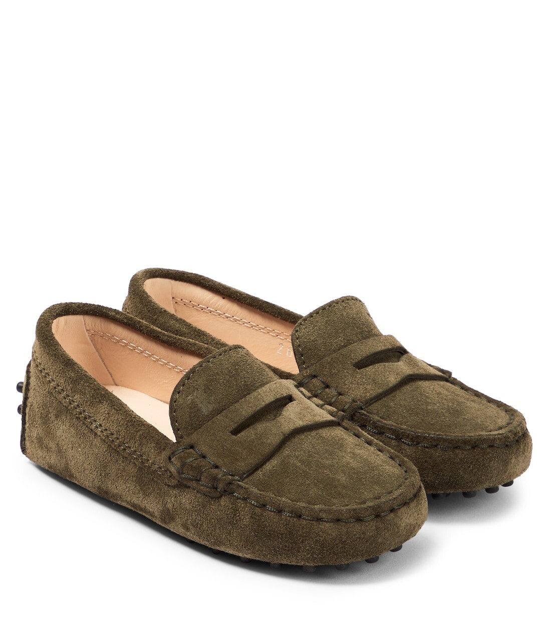 

Замшевые лоферы gommino Tod'S Junior, коричневый