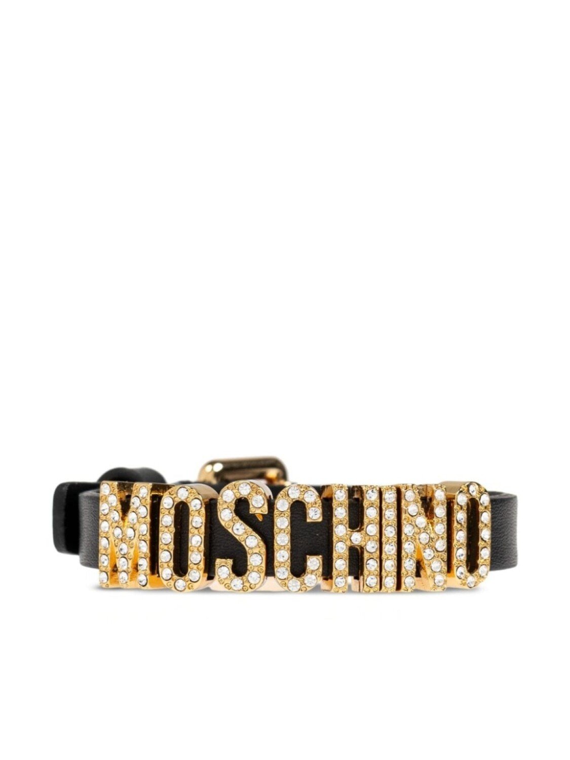 

Браслет с логотипом и надписью Moschino, золотой