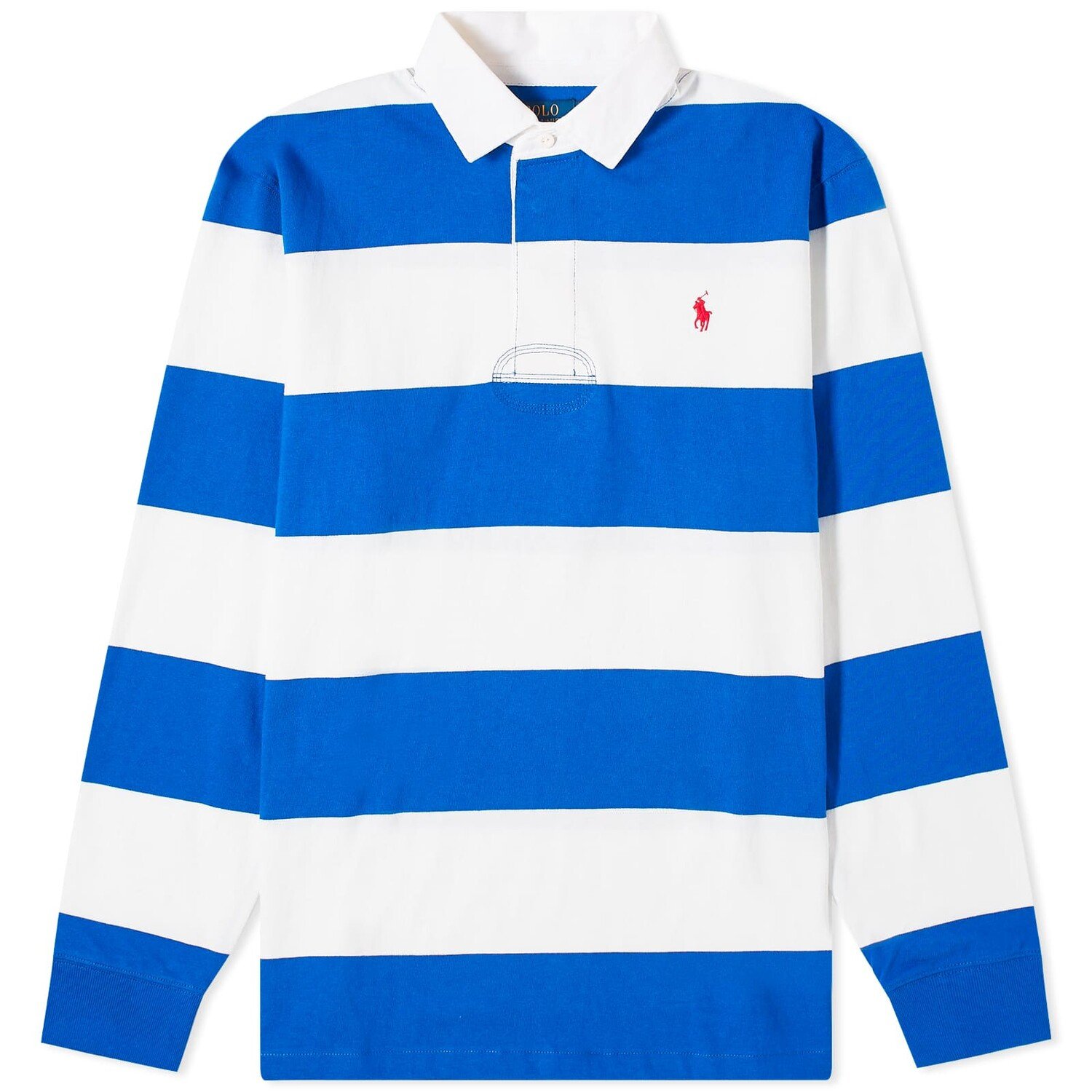 

Рубашка Polo Ralph Lauren Stripe Rugby, цвет Cruise Royal & White