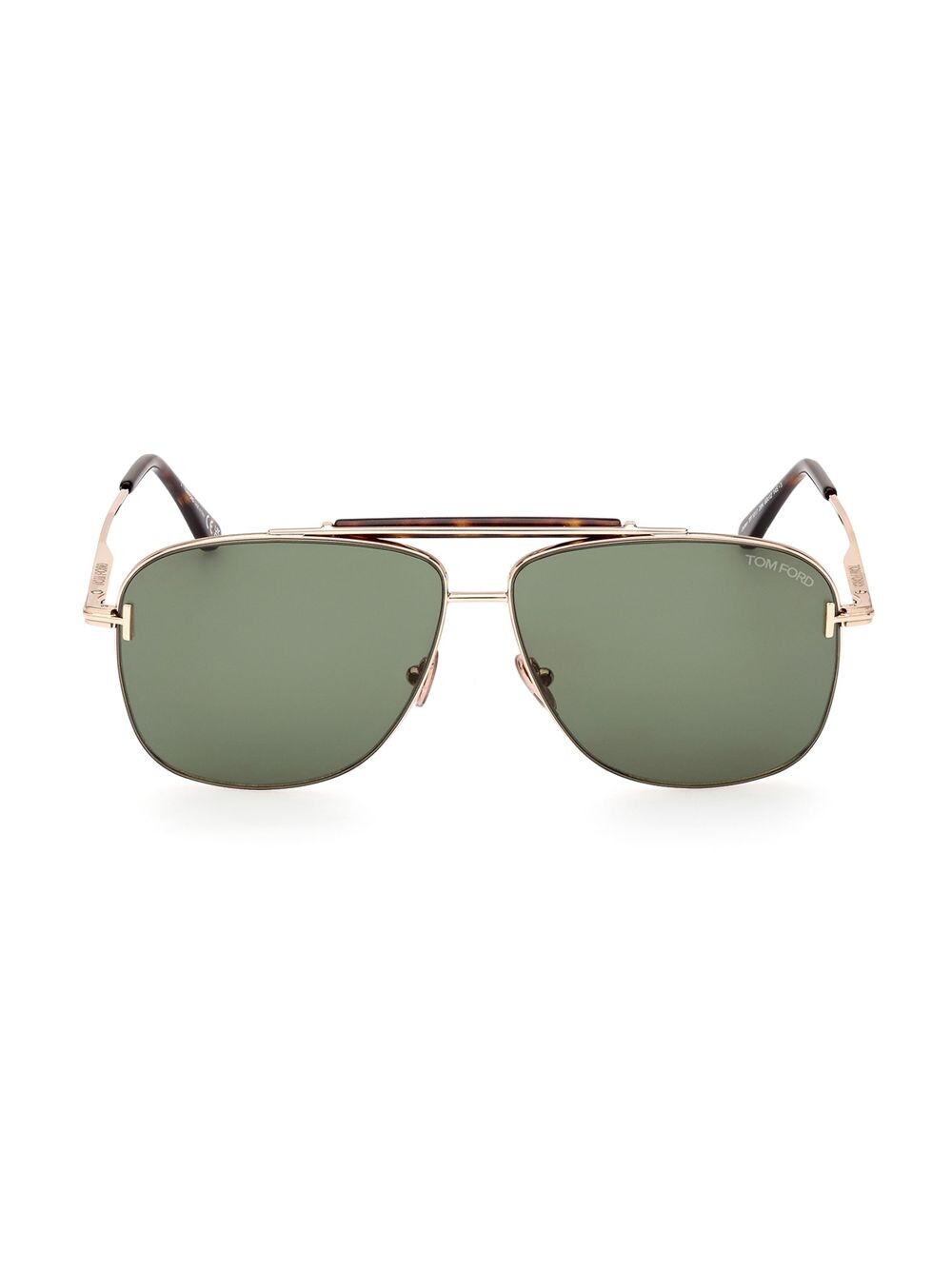 

Солнцезащитные очки Jaden 60MM Navigator Tom Ford, зеленый