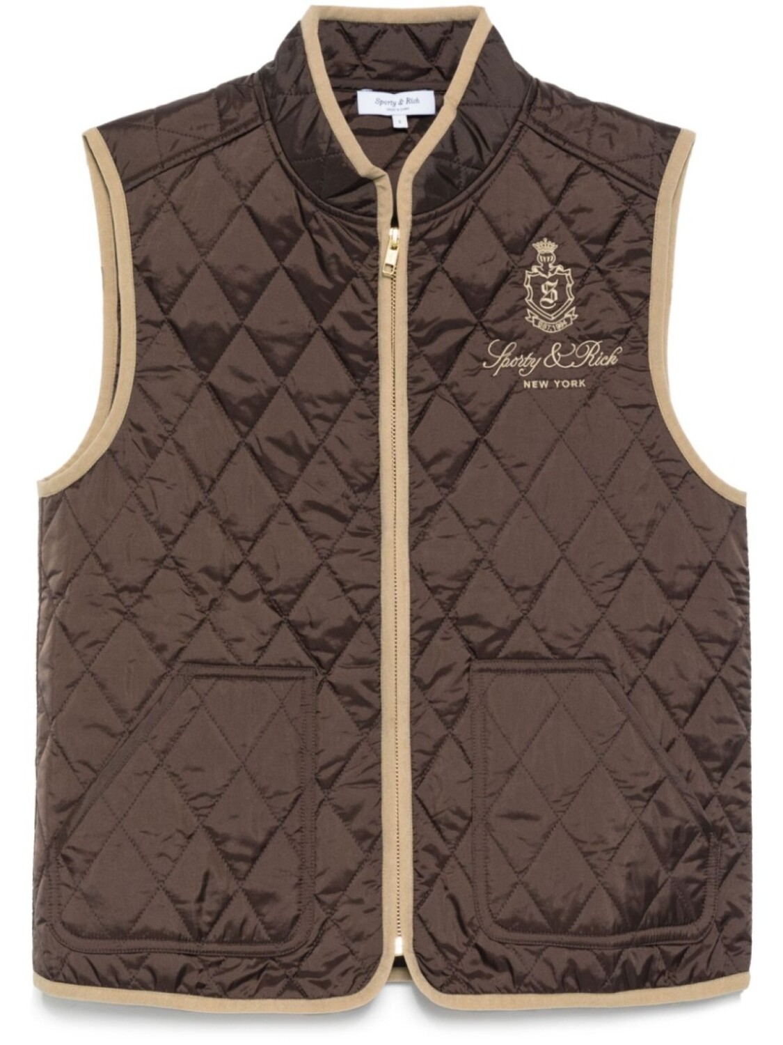 

Стеганый жилет Vendome Sporty & Rich, коричневый