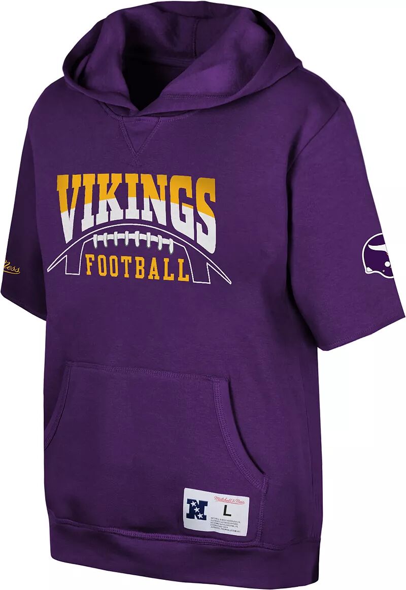 

Mitchell & Ness Youth Minnesota Vikings Wordmark Фиолетовый пуловер с капюшоном