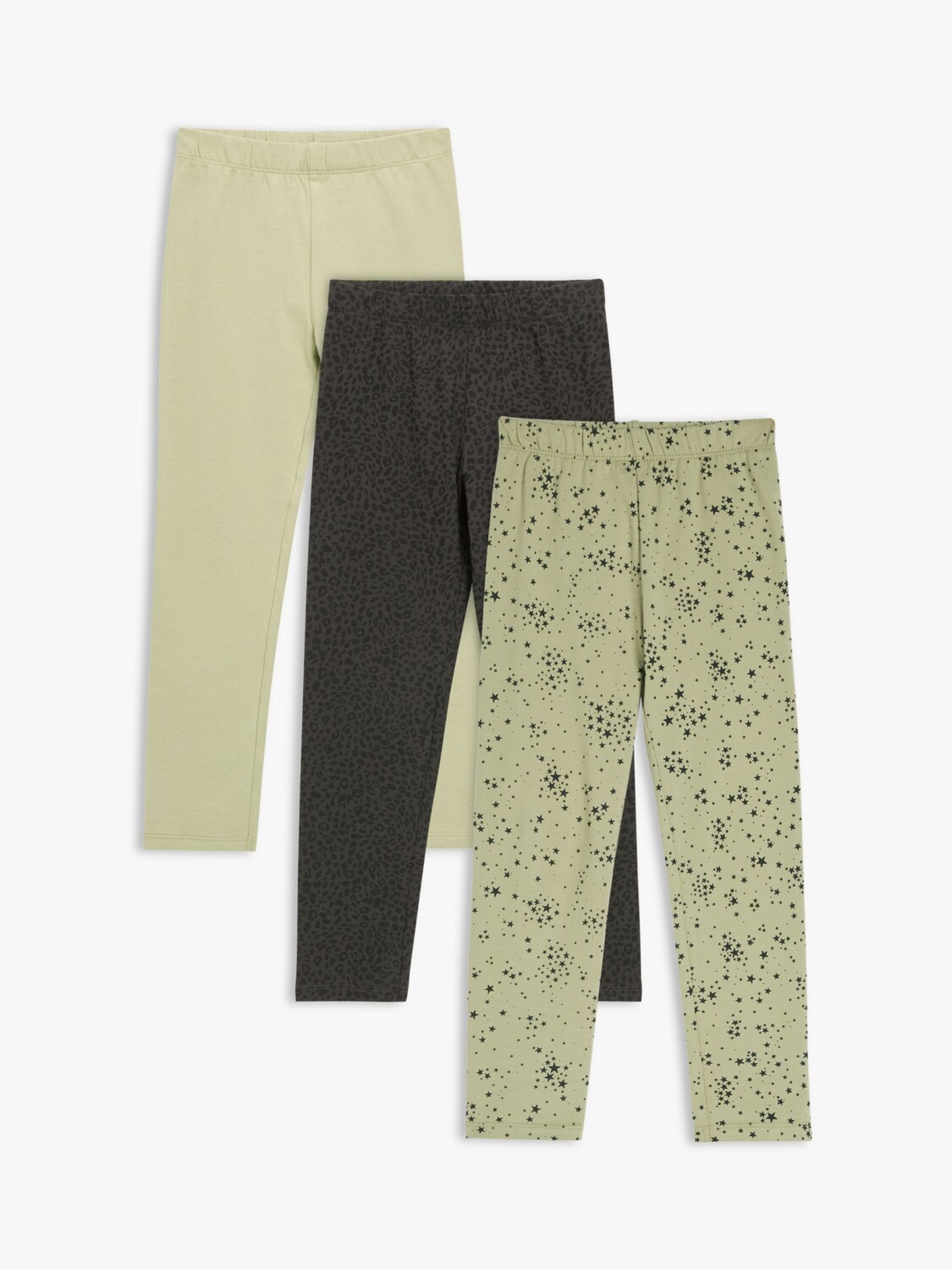 

Детские однотонные/животные/звездные леггинсы John Lewis, мульти