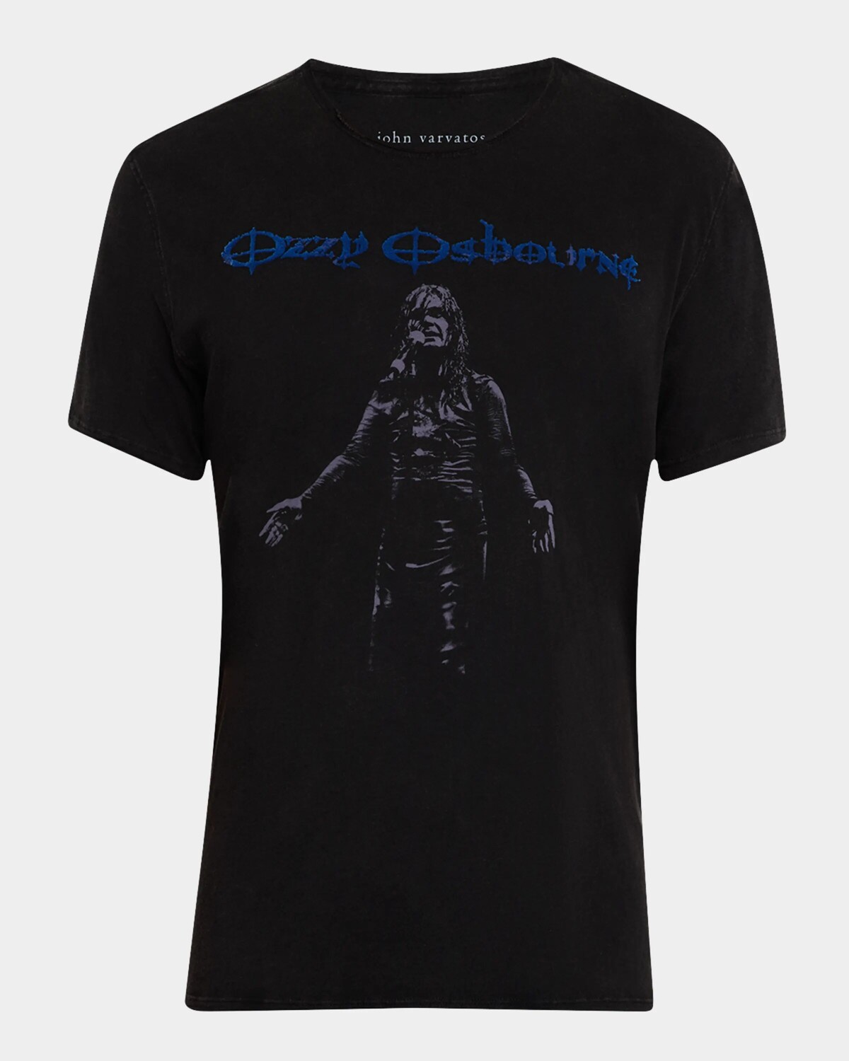 

Мужская футболка Ozzy Raw Edge John Varvatos, черный