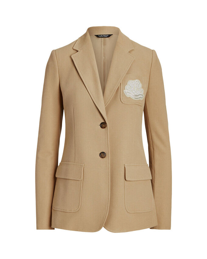 

Блейзер прямого кроя Lauren Ralph Lauren, серый