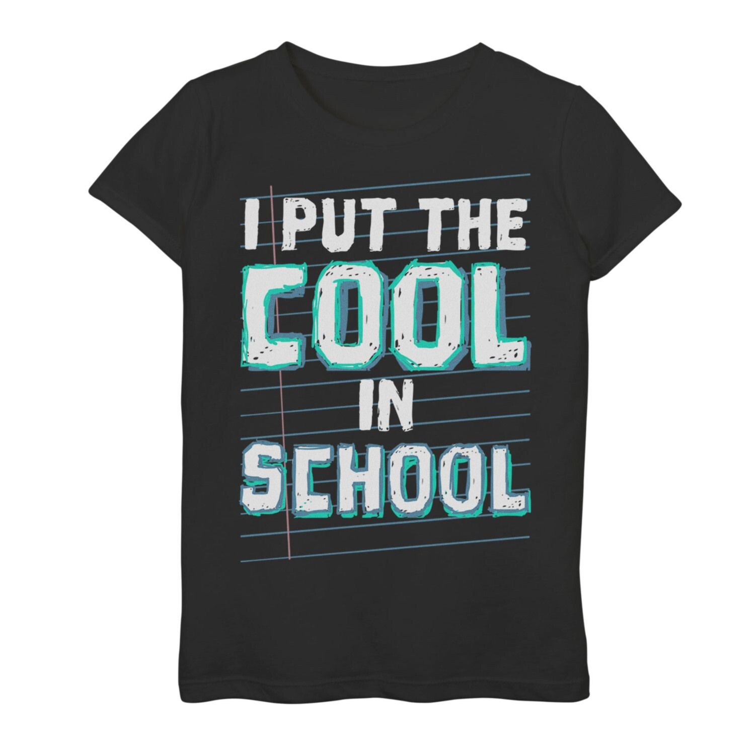 

Футболка I Put the Cool In School с ярким рисунком для девочек 7–16 лет Licensed Character