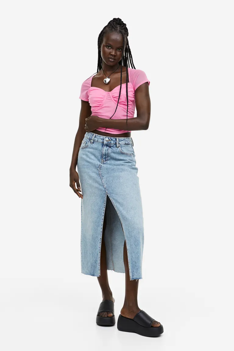 

Топ типа бюстье с комплектами H&M, розовый