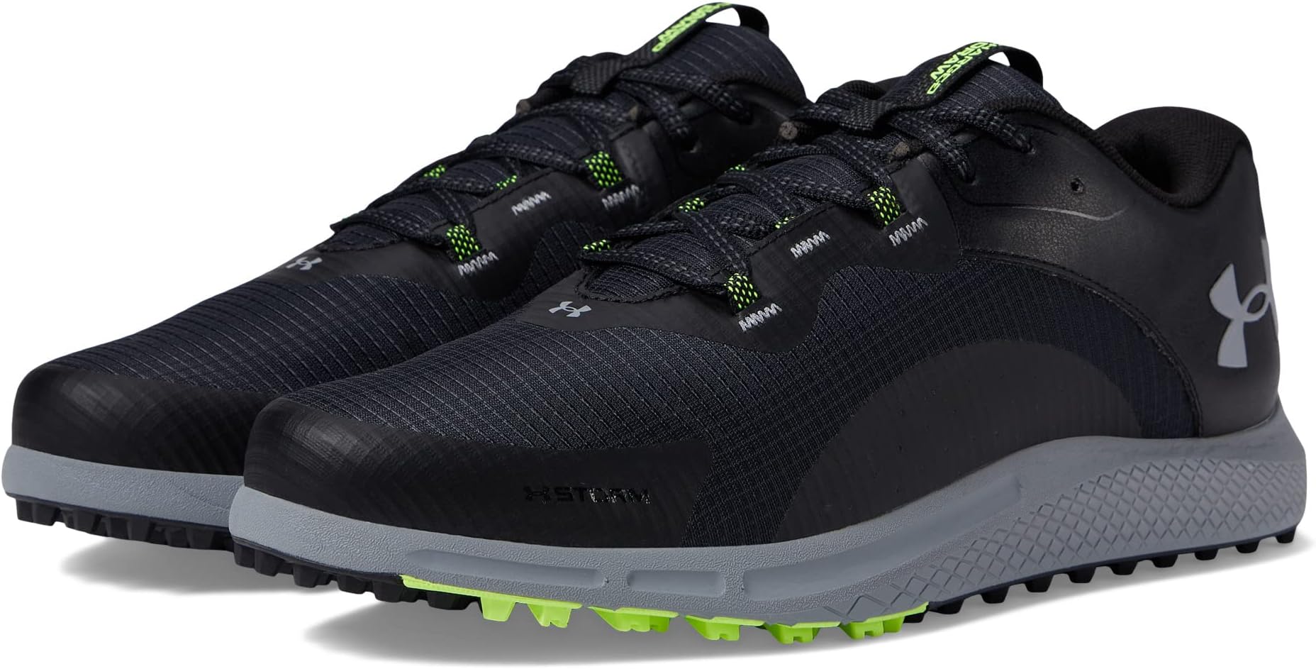 Кроссовки Charged Draw 2 Spikeless Under Armour, цвет Black/Black/Steel