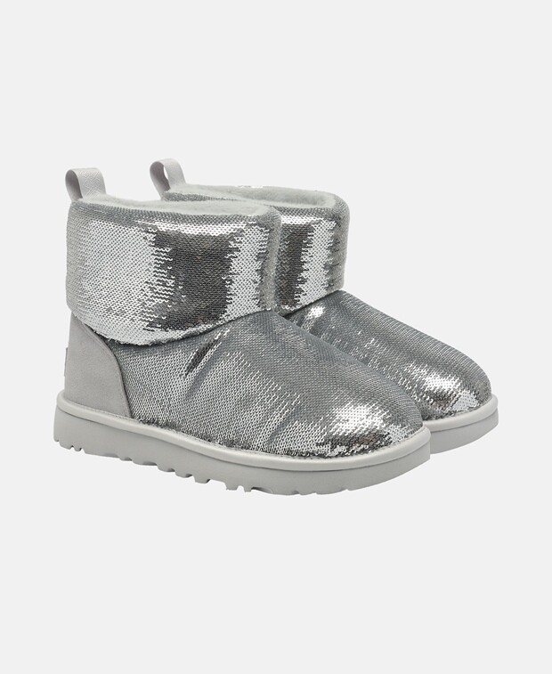 

Сапоги Ugg, серебряный