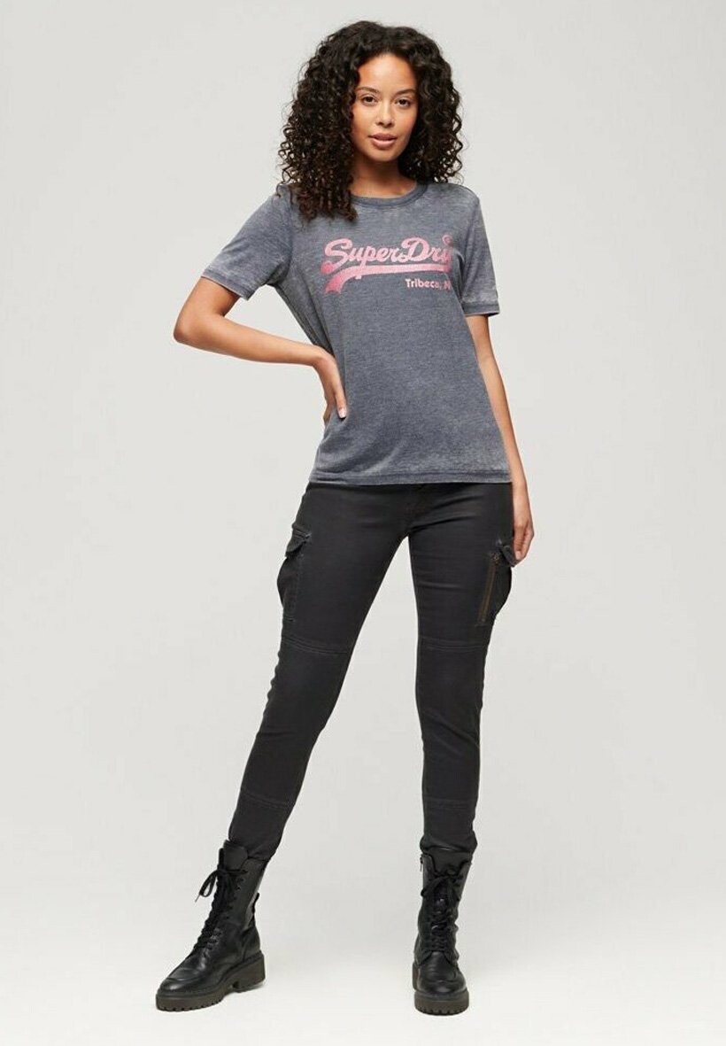 

Футболка с принтом EMBELLISHED VINTAGE LOGO Superdry, синий