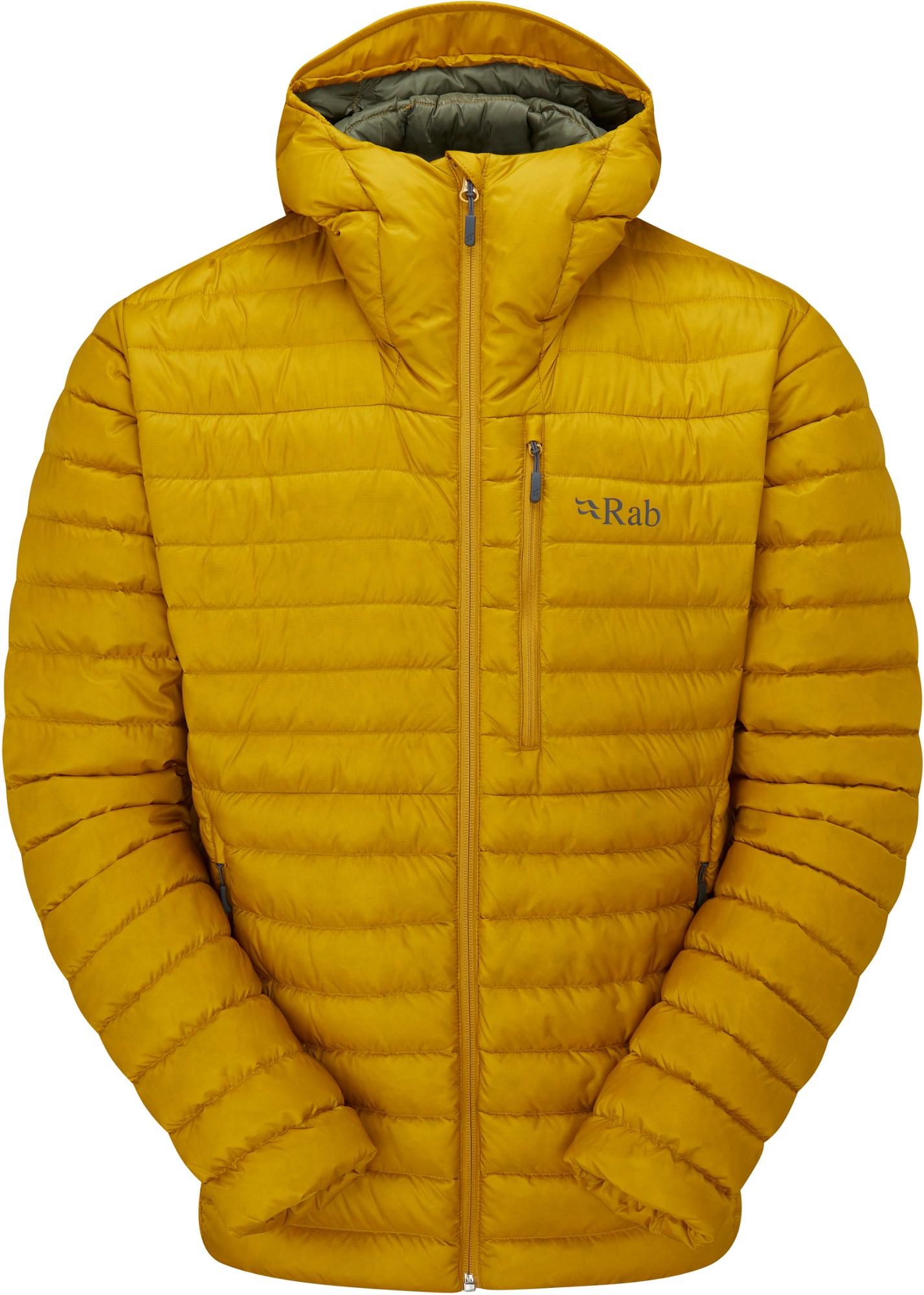 Пуховик Microlight Alpine - мужской Rab, желтый куртка rab microlight alpine down красный