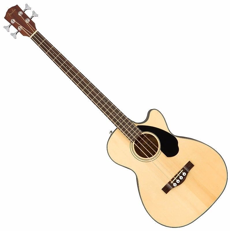 цена Басс гитара Fender CB-60SCE Natural 4-String Solid Spruce Top Acoustic Electric Bass Guitar
