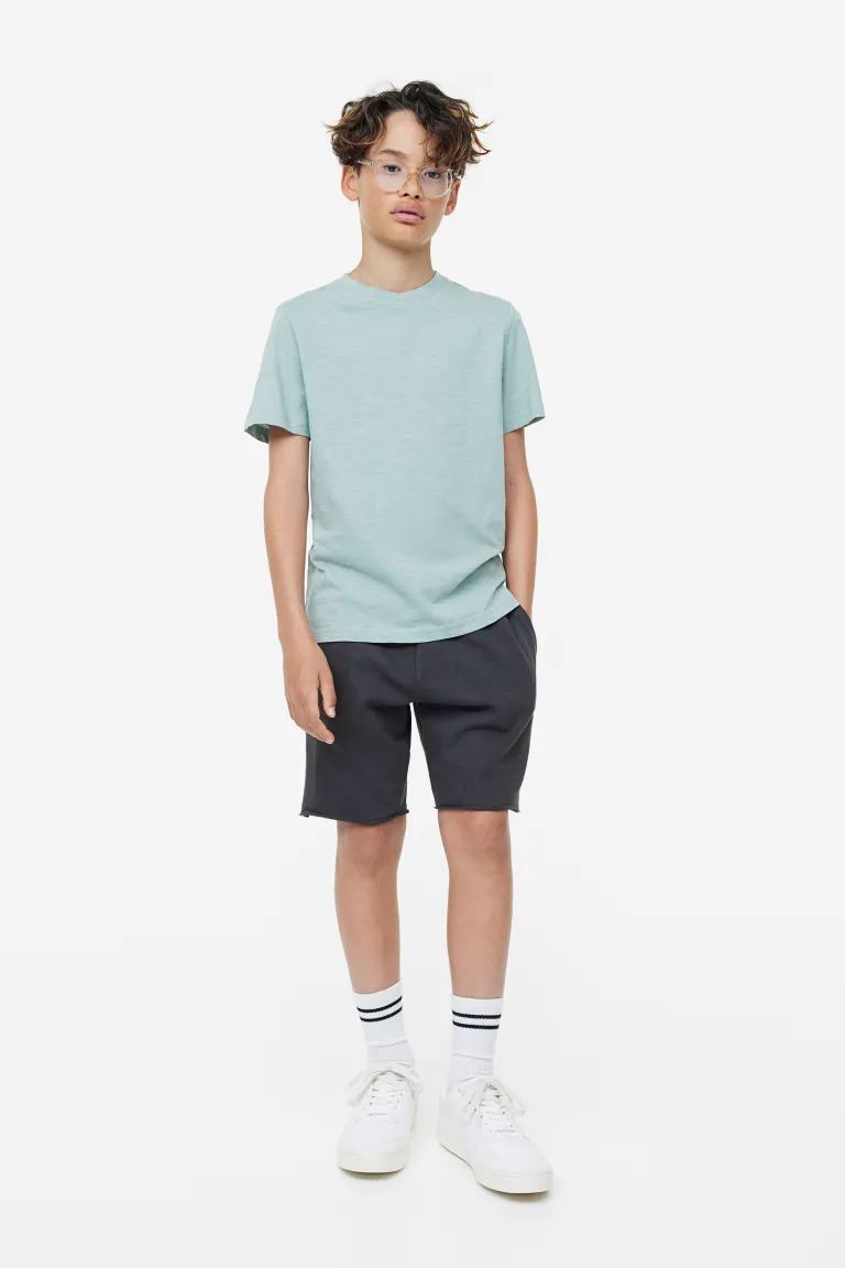 

Спортивные шорты из трикотажа H&M, серый