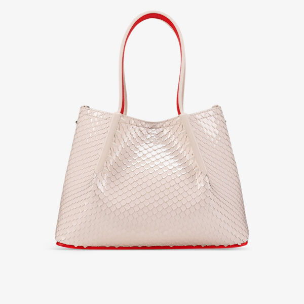 

Мини-сумка-тоут Cabarock из лакированной кожи Christian Louboutin, цвет leche