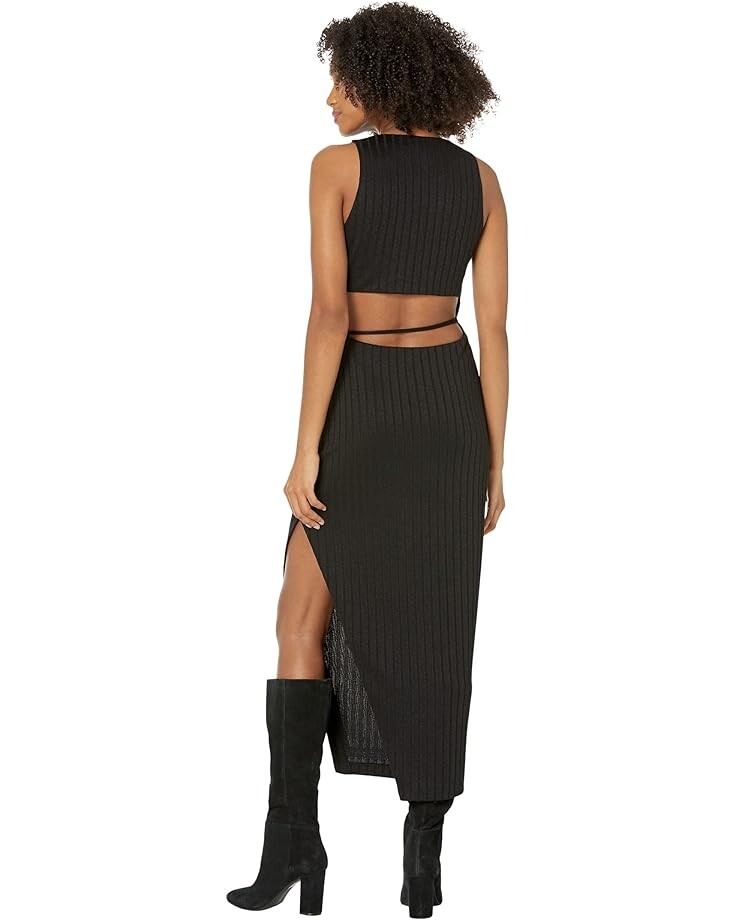 

Платье BCBGMAXAZRIA Rib Jersey Dress, черный