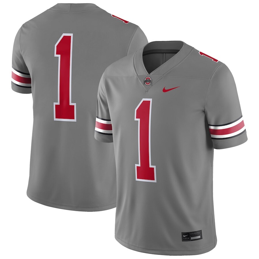 

Джерси Nike Ohio State Buckeyes, стальной