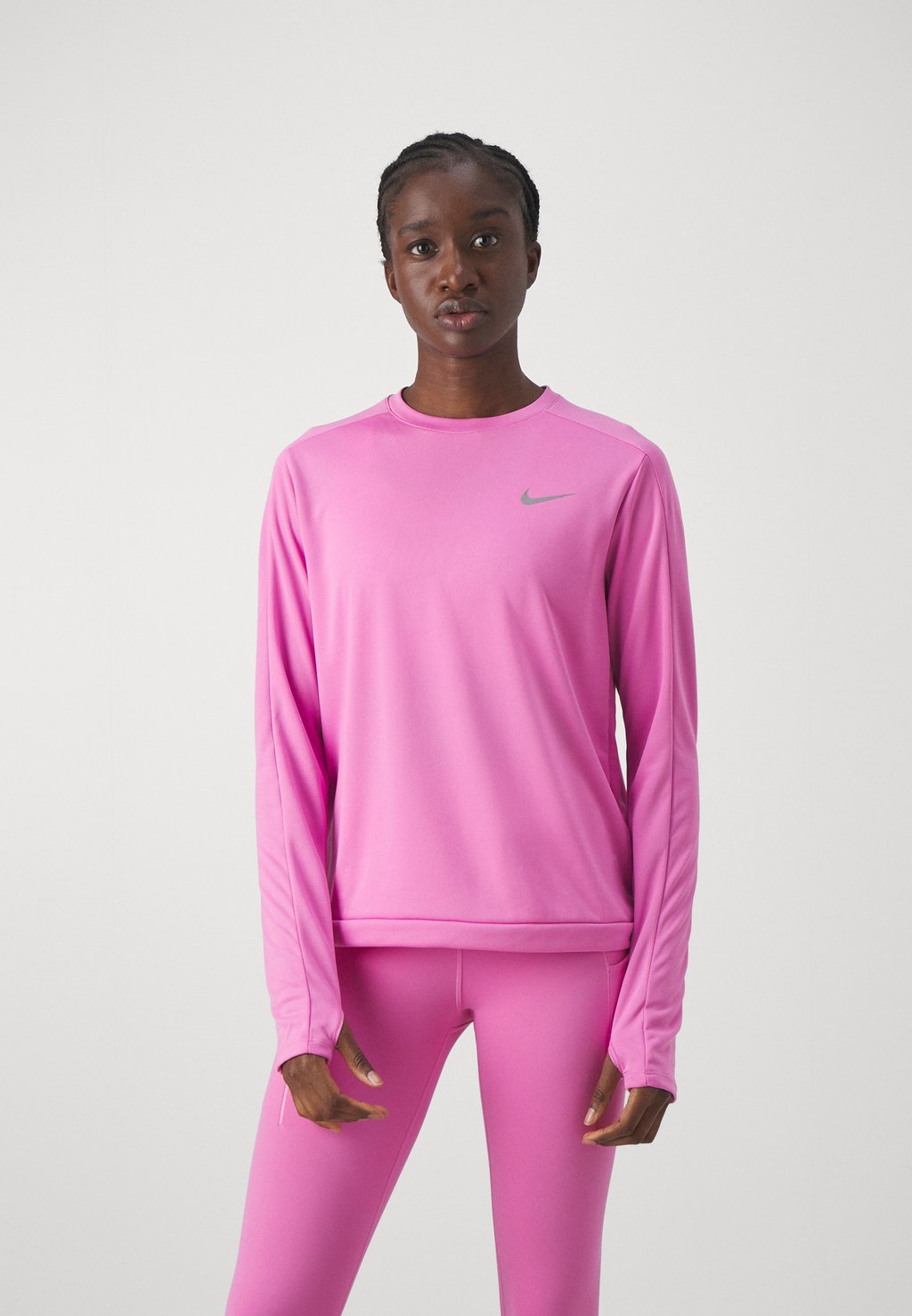 Футболка с длинным рукавом Pacer Crew Nike, цвет playful pink