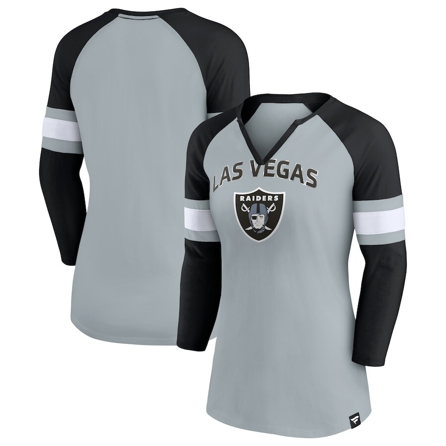 

Футболка с длинным рукавом Fanatics Branded Las Vegas Raiders, серый