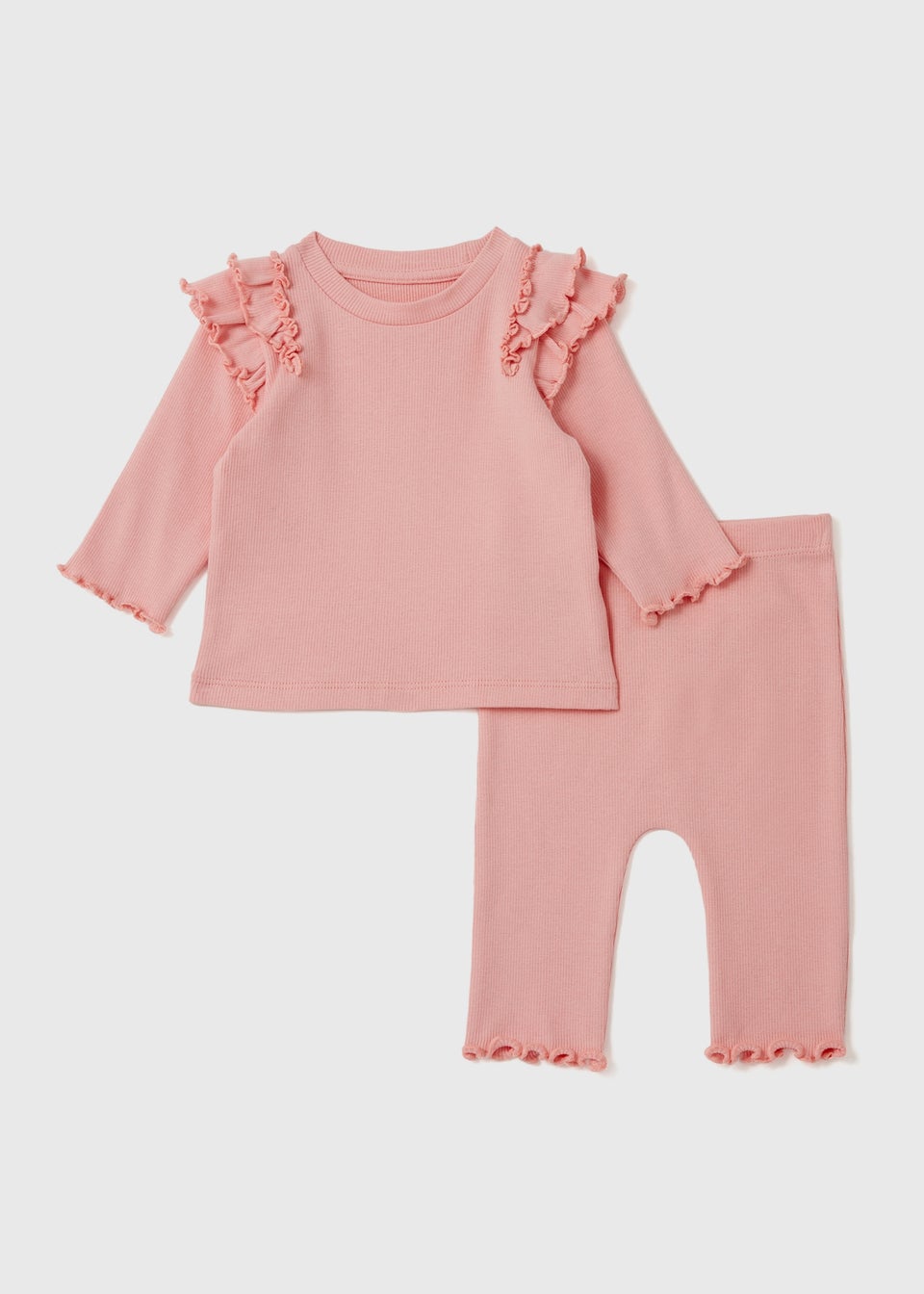 Комплект для девочек Pink Rib (для новорожденных-23 мес.), розовый
