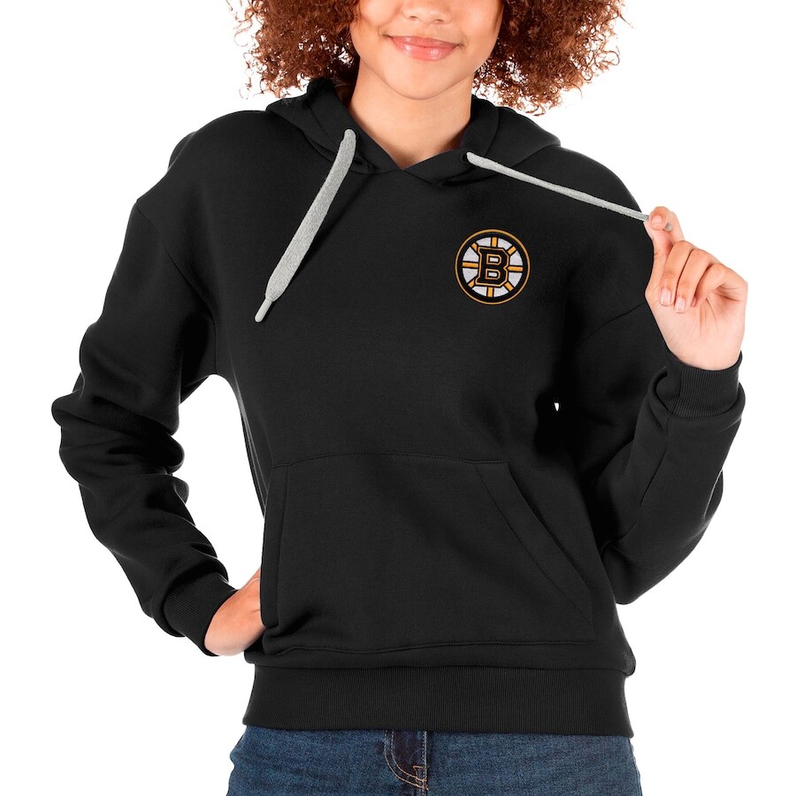 

Пуловер с капюшоном Antigua Boston Bruins, черный