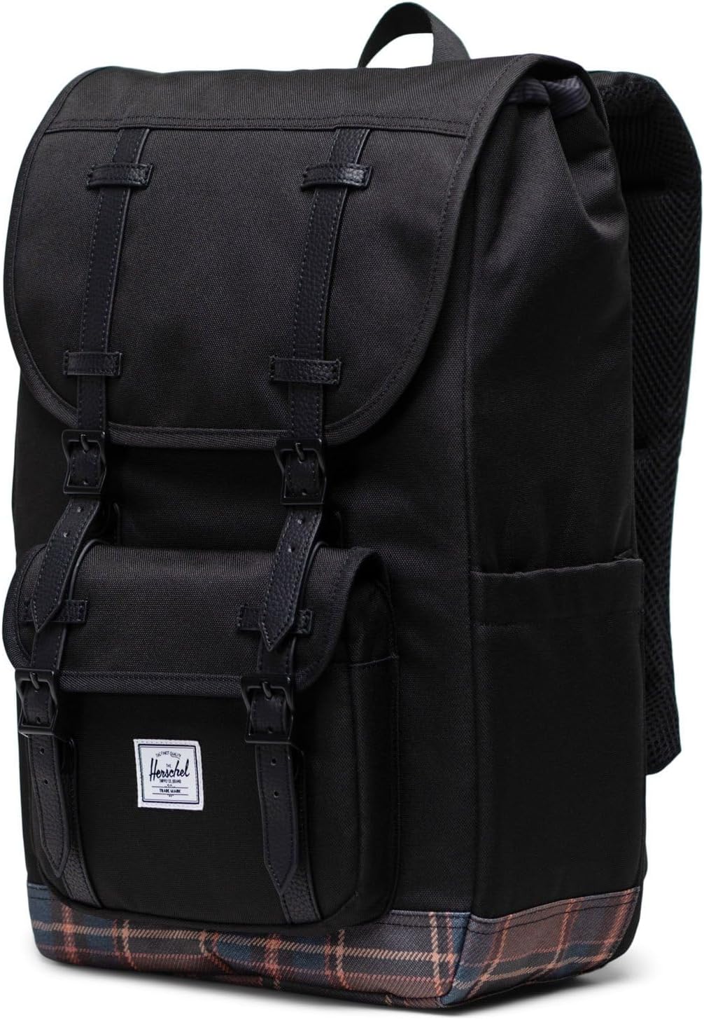Рюкзак Little America Mid Backpack Herschel Supply Co., цвет Black Winter Plaid цена и фото