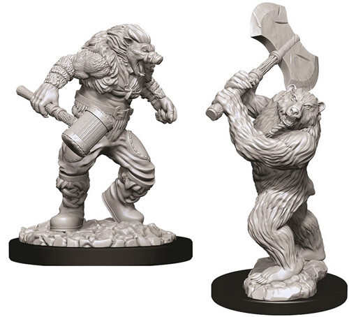 

Миниатюра WizKids/NECA D&D Nolzur's Marvelous Unpainted Minis: W9 Wereboar & Werebear