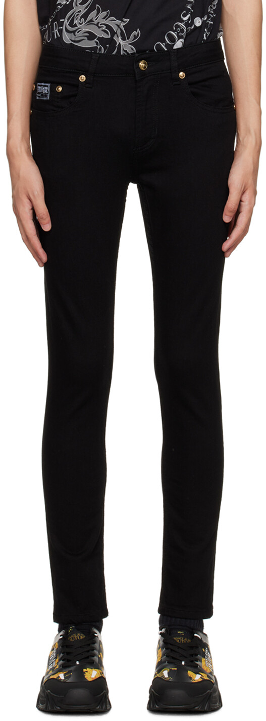 

Черные джинсы с цифрами Versace Jeans Couture