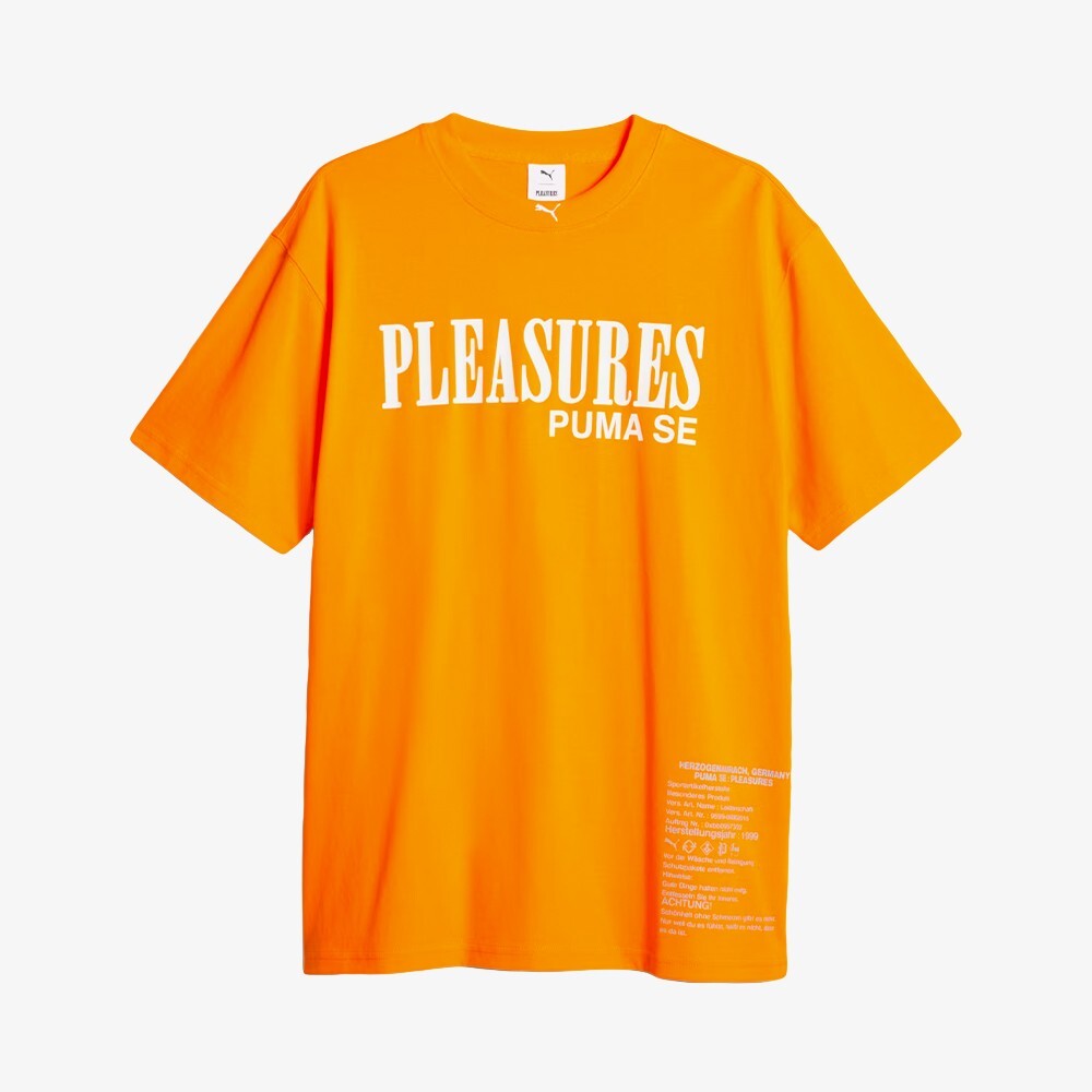 

Футболка PUMA x PLEASURES Typo Tee Orange Puma, оранжевый