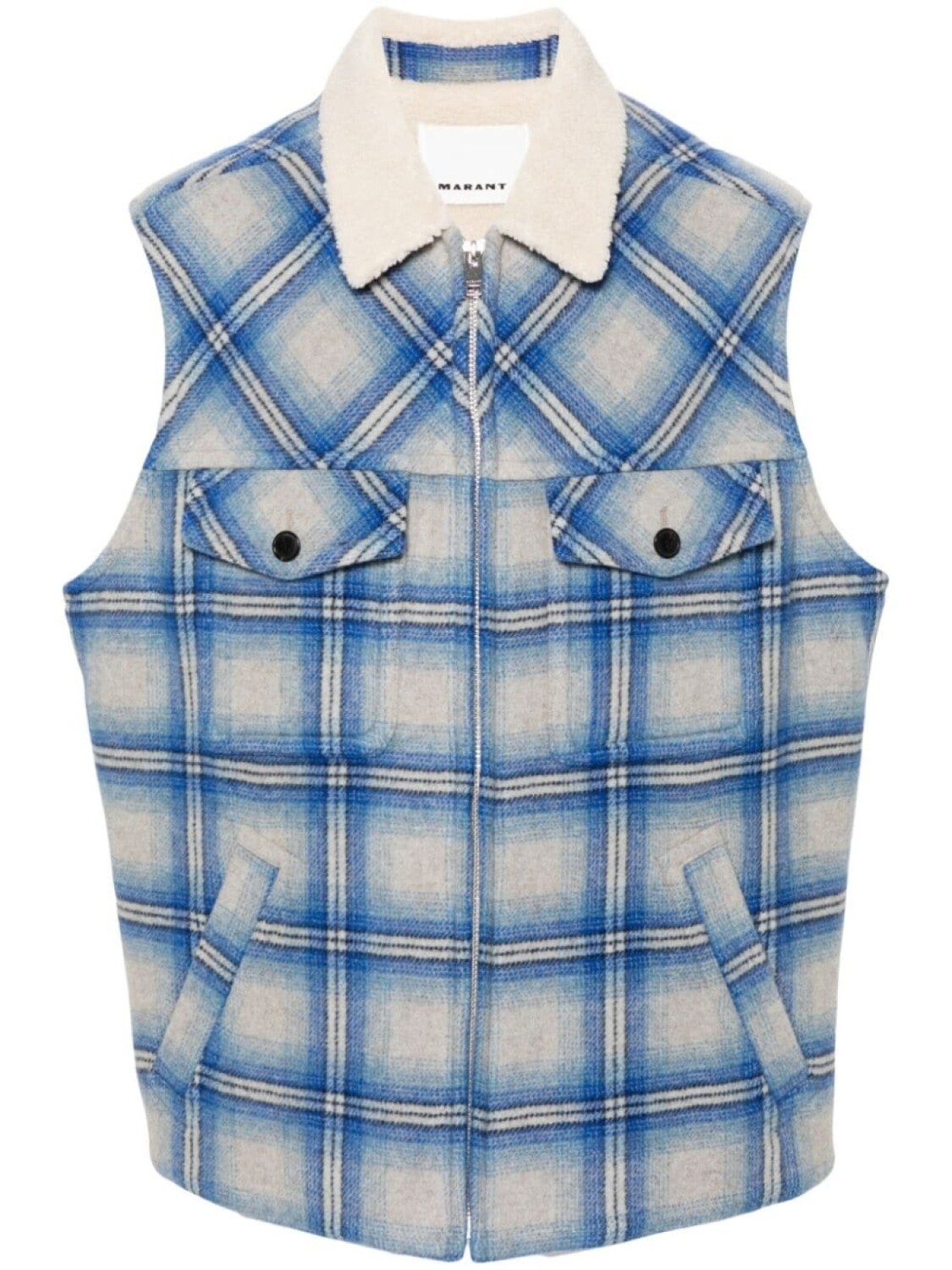 

Marant жилет Kiraneo в клетку, синий