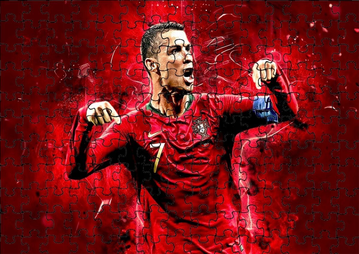 

Пазл 252 детали: Роналду Cr7 + Сумка с принтом bez marki