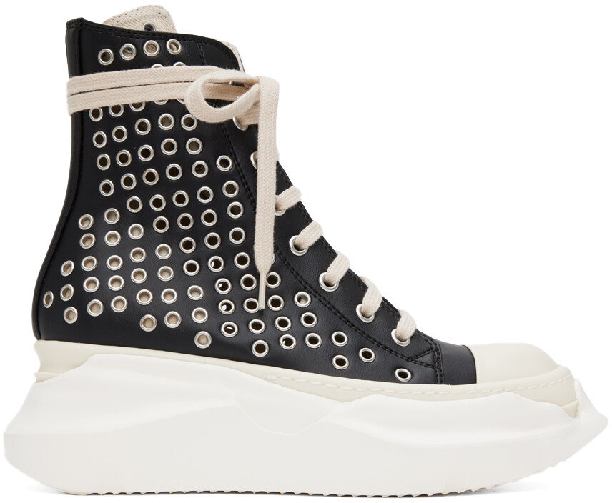 

Черные кроссовки с абстрактными узорами Rick Owens DRKSHDW, Черный