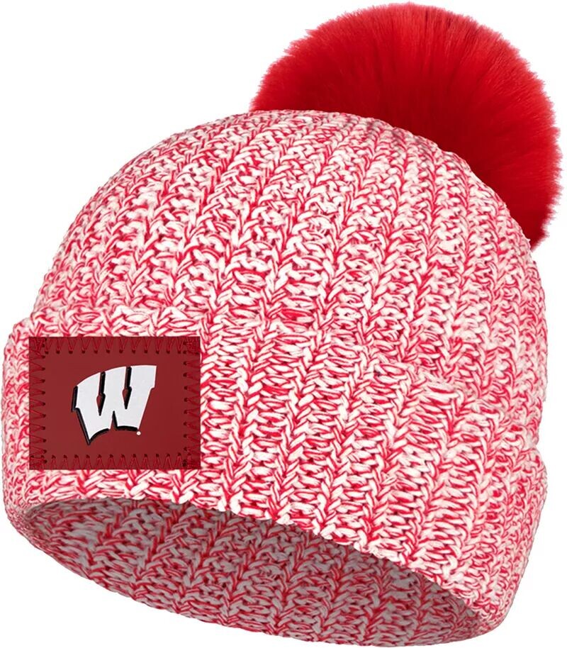 

Красная вязаная шапка с помпоном Love Your Melon Wisconsin Badgers