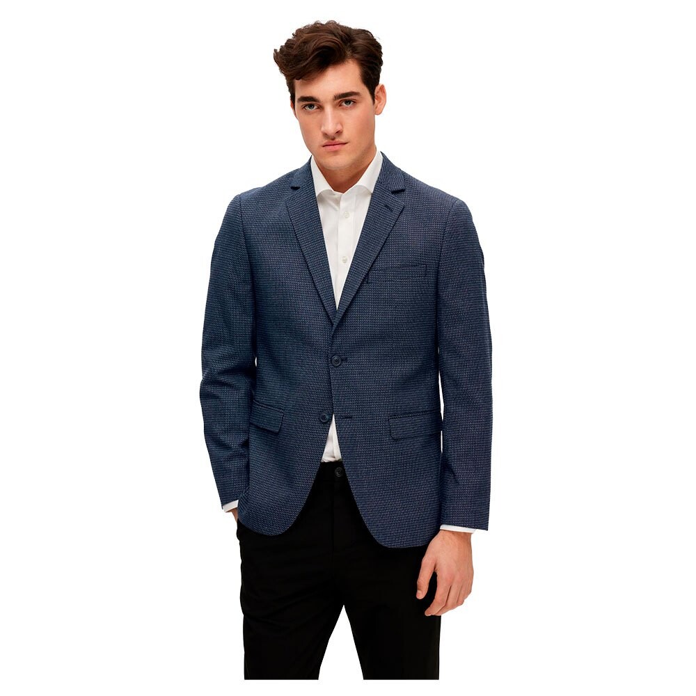

Блейзер Selected Wells Slim Fit, синий