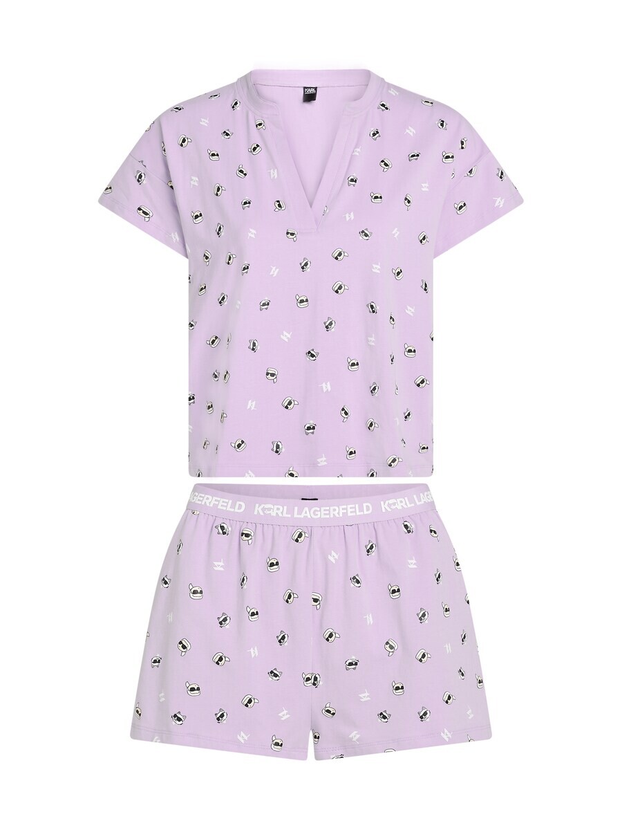 

Пижама Karl Lagerfeld Short Pajama Set, фиолетовый
