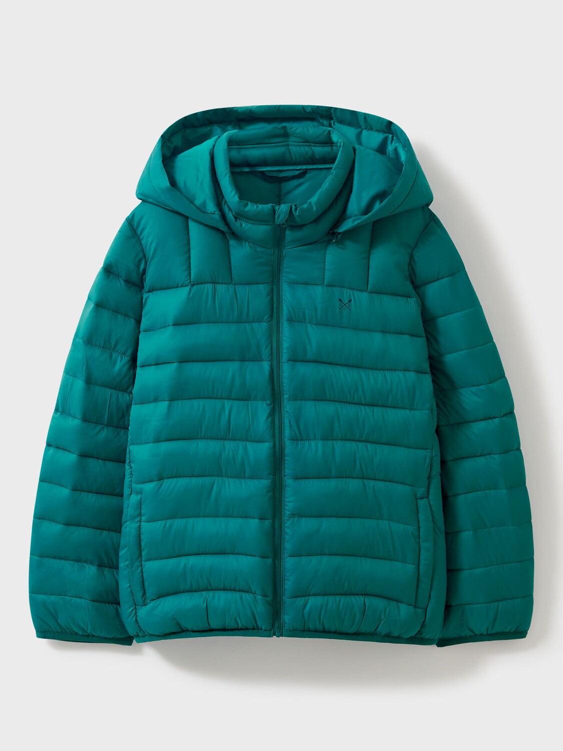 

Детская однотонная стеганая куртка Crew Clothing, бутылочно-зеленый