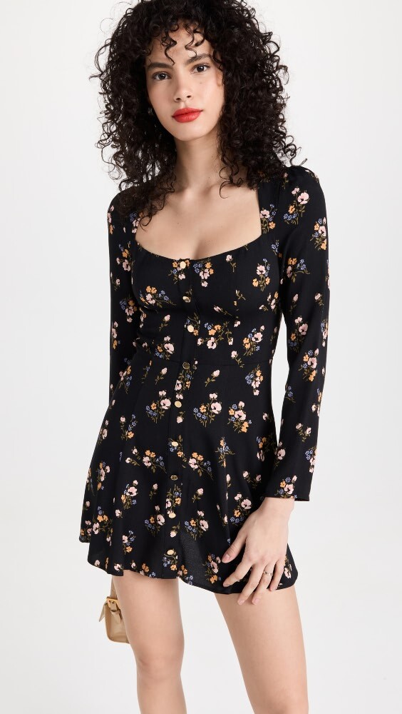 

Платье мини Reformation Indira Long Sleeve