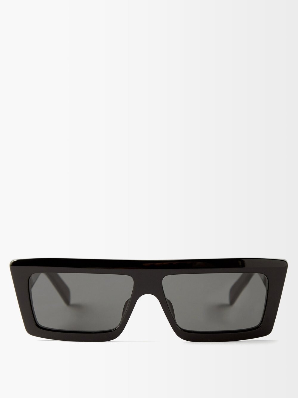 

Квадратные солнцезащитные очки из ацетата с плоской верхней частью Celine Eyewear, черный