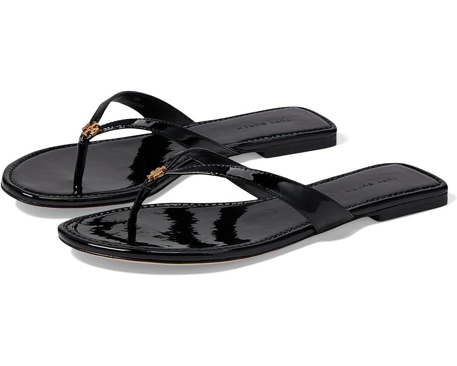 Сандалии Tory Burch Capri Leather Flip-Flop, цвет Perfect Black 1