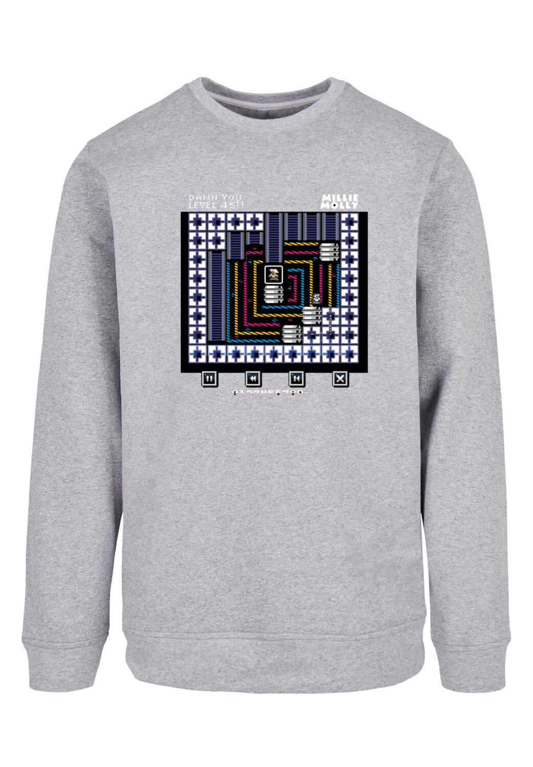 

Пуловер F4NT4STIC Sweatshirt Retro Gaming Level 45, цвет grau meliert