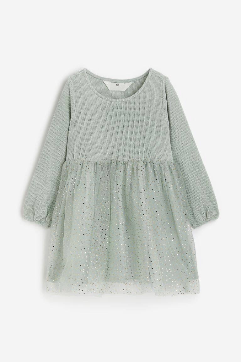 

Платье с тюлевой юбкой H&M, зеленый