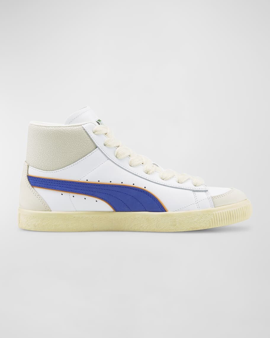 

Мужские кожаные высокие кеды Clyde Puma