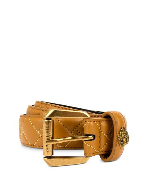 

Стеганый кожаный набедренный ремень KURT GEIGER LONDON, цвет Tan/Beige