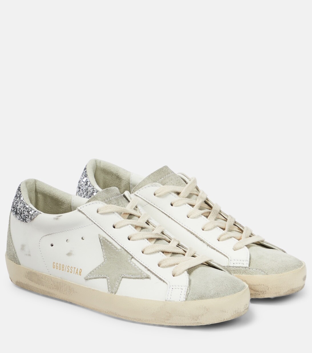 

Кеды Super-Star из кожи с декором Golden Goose, нейтральный
