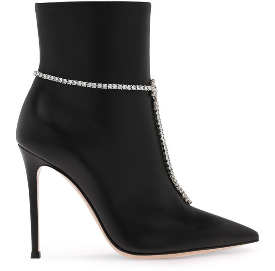 

Блестящие пинетки Gianvito Rossi, черный