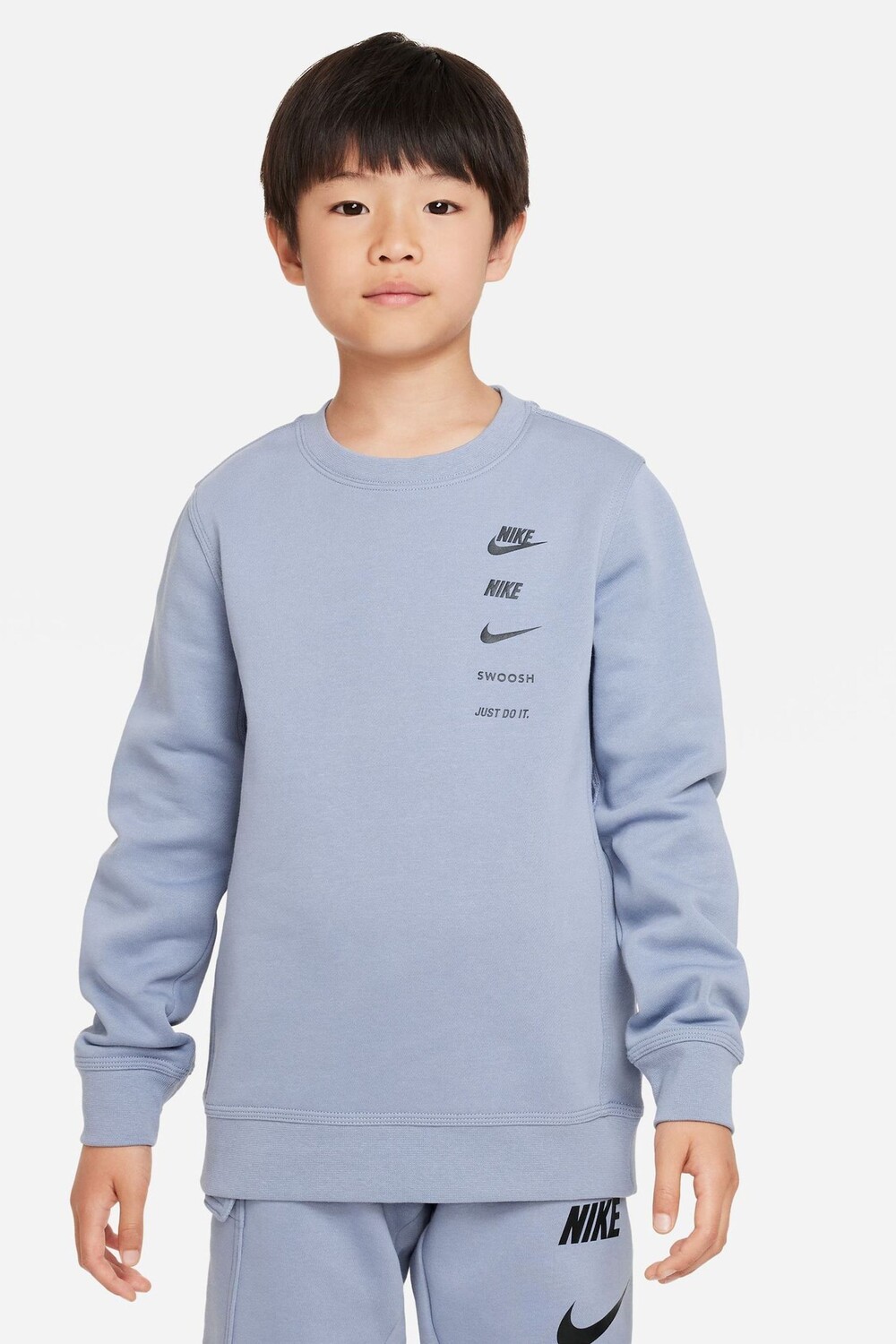 

Вязаная толстовка с логотипом Nike, синий