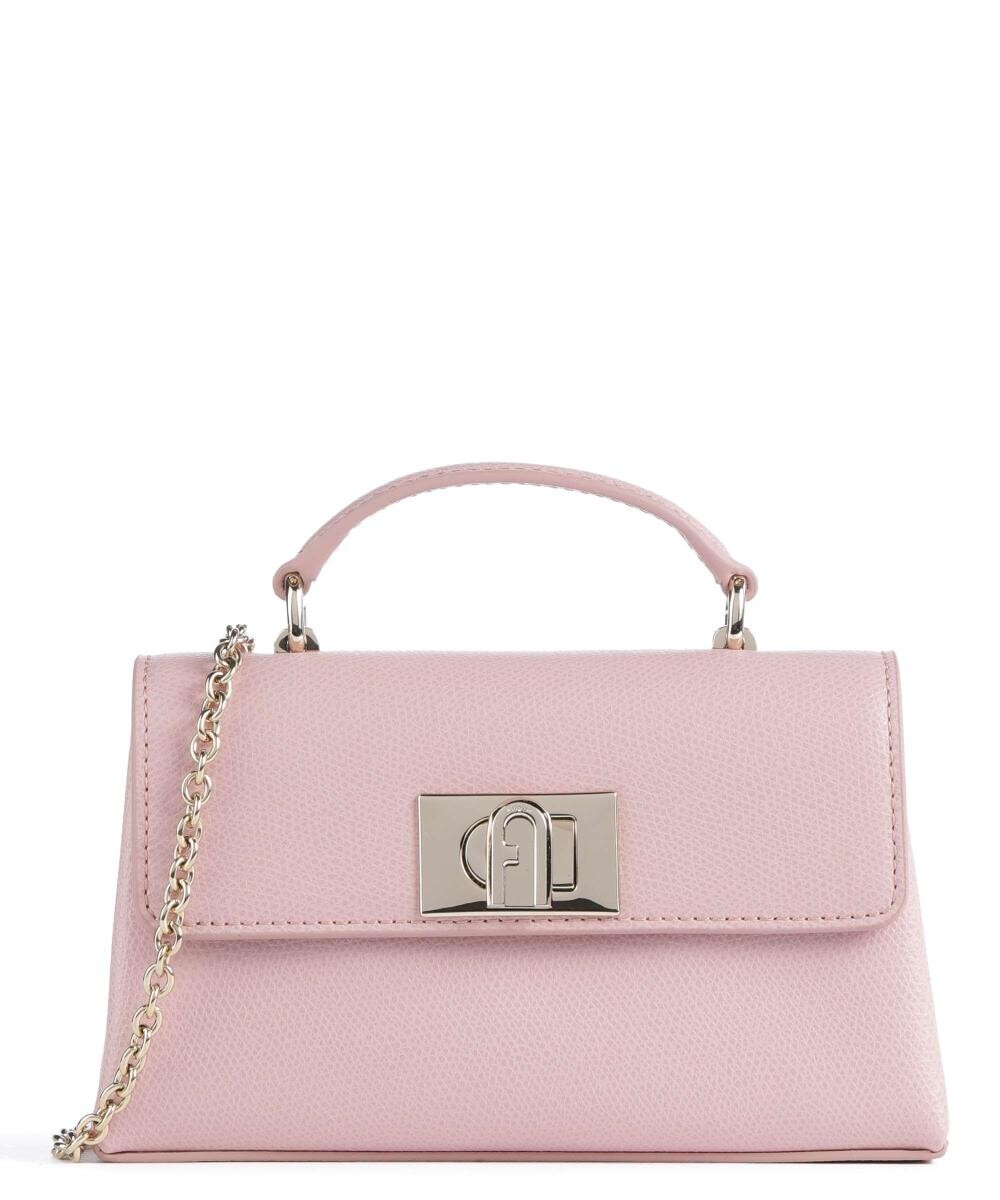 

Мини-сумка на плечо 1927 из зерненой кожи Furla, розовый