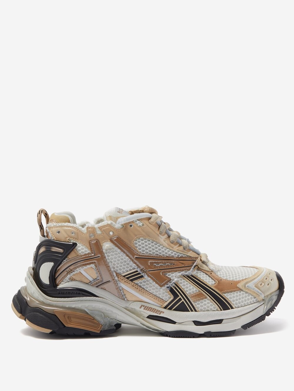 

Кроссовки runner со вставками Balenciaga, бежевый