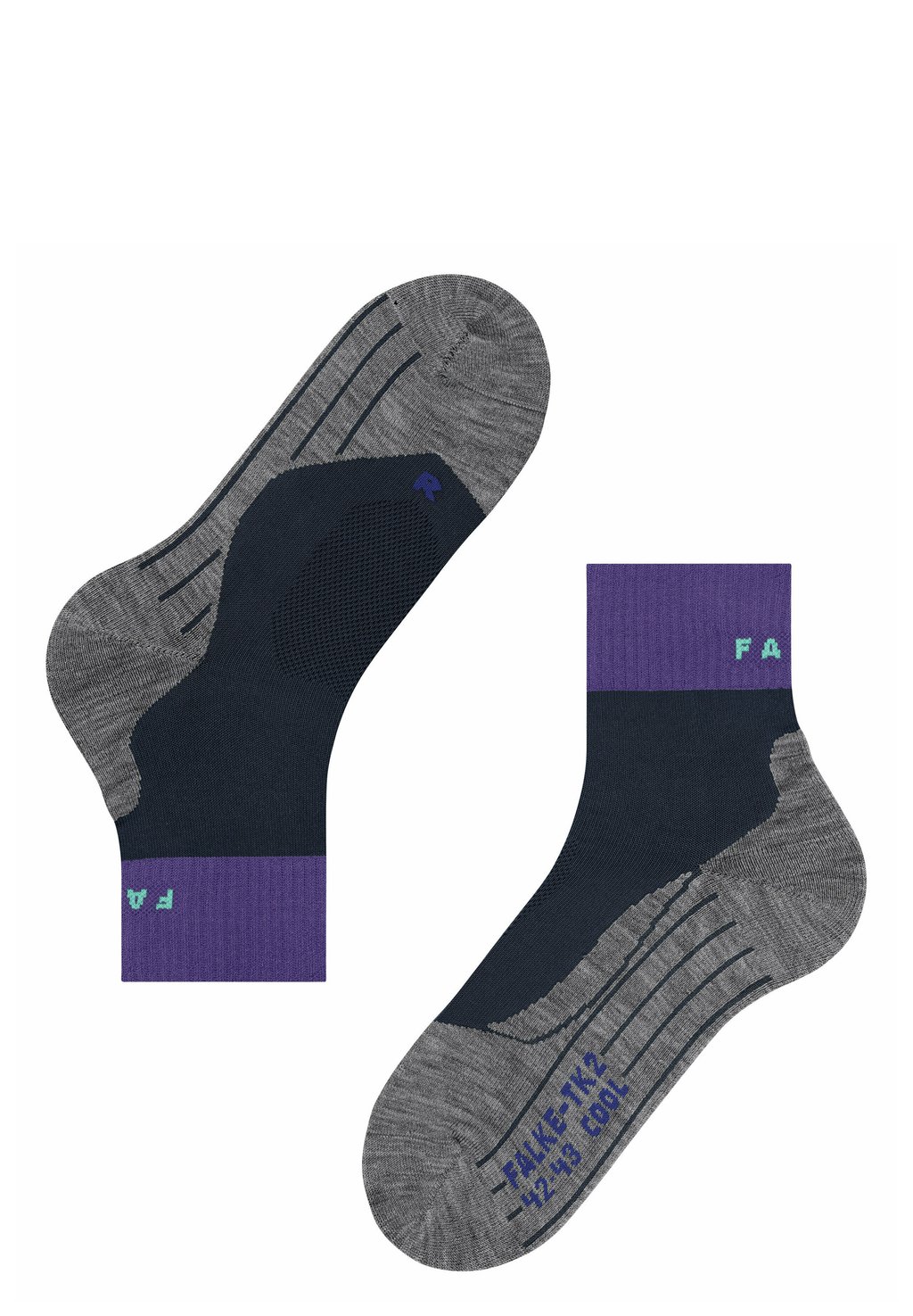 цена Спортивные носки TK2 SHORT COOL FALKE, цвет space blue