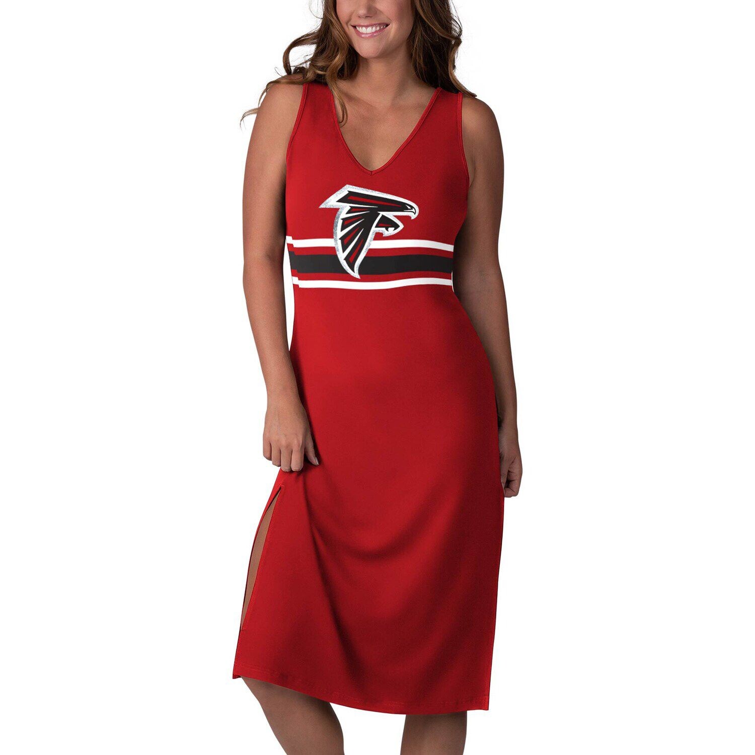 

Женское красное платье макси G-III 4Her by Carl Banks Atlanta Falcons Kick-Off G-III