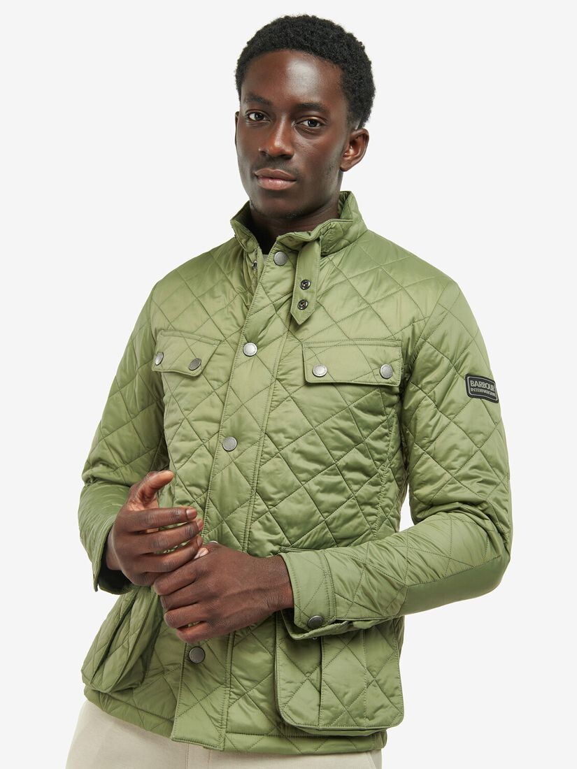 

Стеганая куртка Barbour International Tourer Ariel, светлый мох